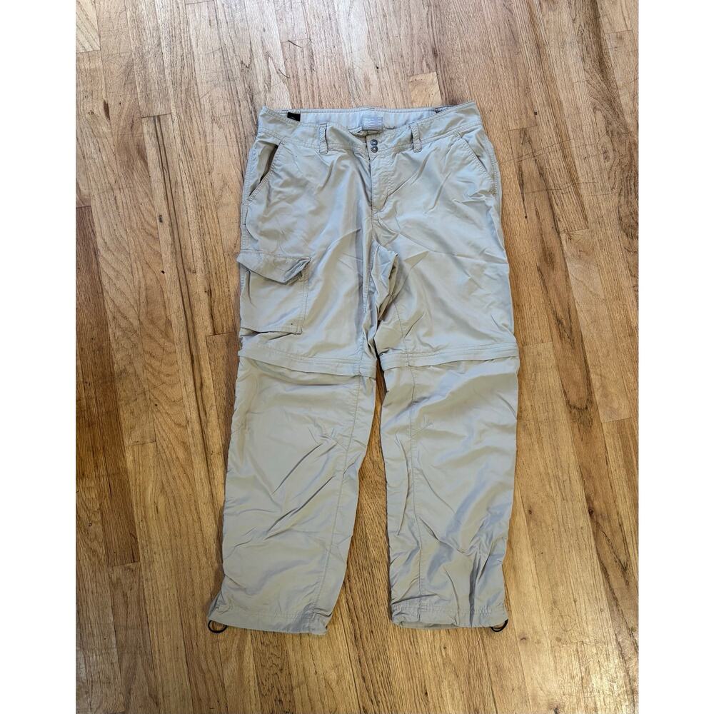 Women’s Columbia Omni Shade Convertible Cargo Pants Shorts Hiking, size 12 S